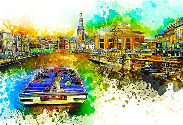 Watercolor Mixed Paint Photoshop Action Bundle