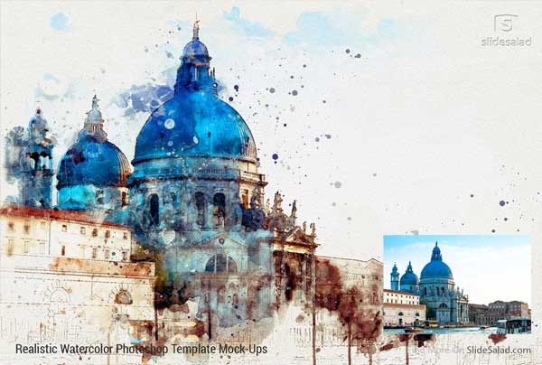 Watercolor Photoshop Mock-ups