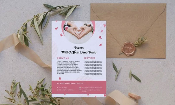 Wedding And Event Planner Flyer Template