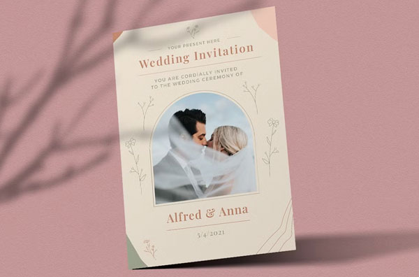 Wedding Invitation Flyer Design Template