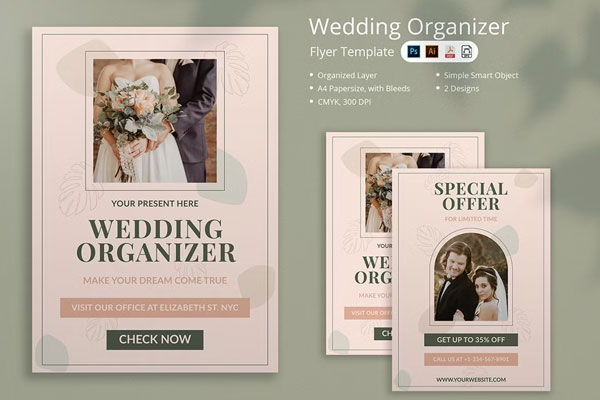 Wedding Organizer Flyer Template