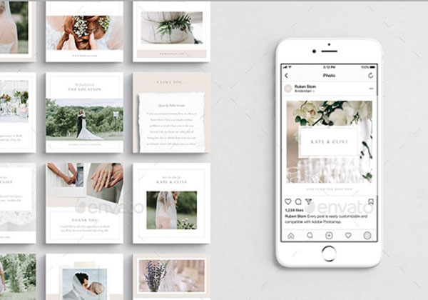 Wedding Social Media Pack Download