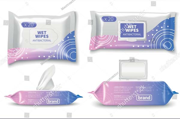 Wet Wipes Mockup PSD Free Download
