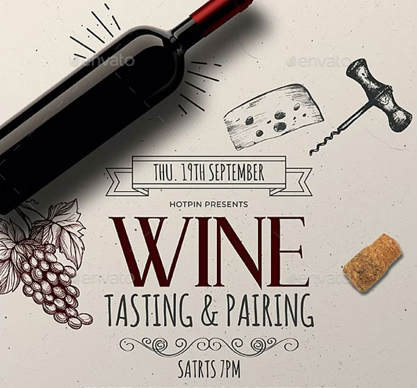 Wine Tasting Flyer Template