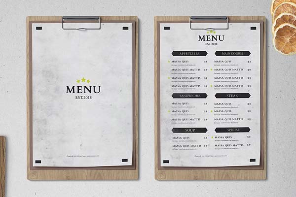 Wine Minimal And Trendy Menu Template