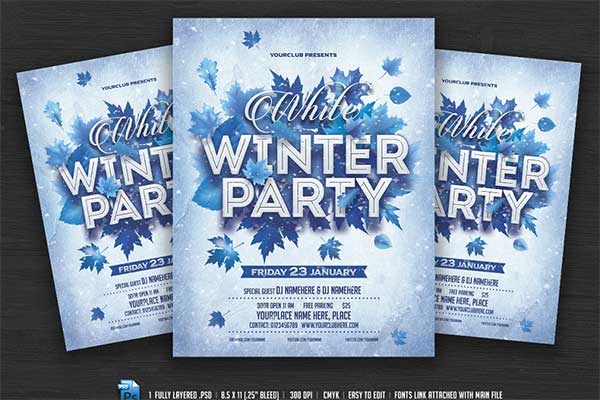 Winter Festival Flyer Template