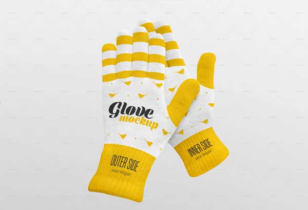 Winter Gloves Mockup Set