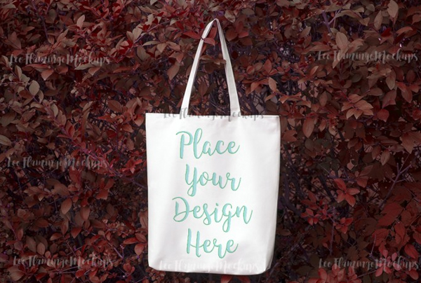 Winter Tote Bag Mockup