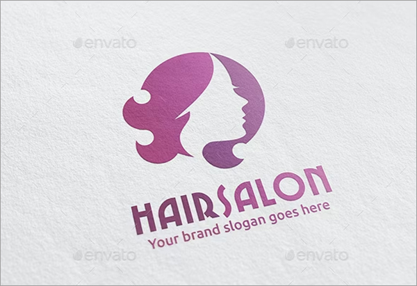 Woman Hair Salon Logo Template