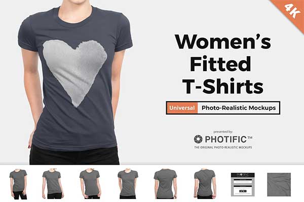 Women T Shirt Apparel Mockups