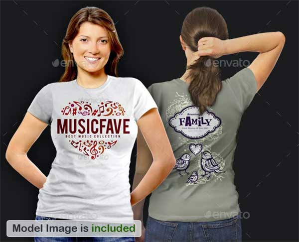 Women T Shirts Mockups