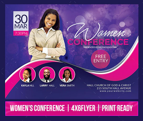 Women's Conference or Event Flyer