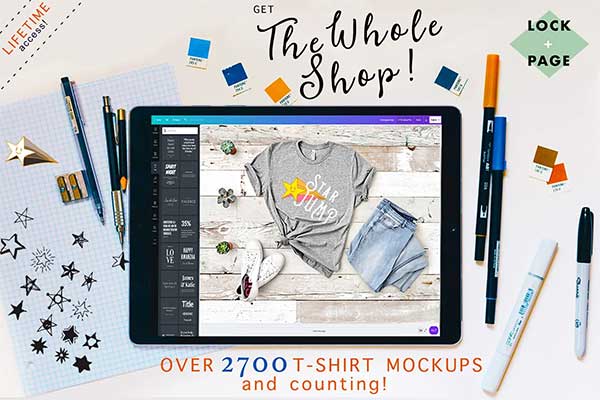 Women's T Shirts Mockup PSD Bundle