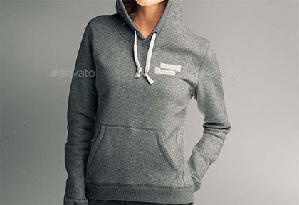 Women Hoodie Mockup Design