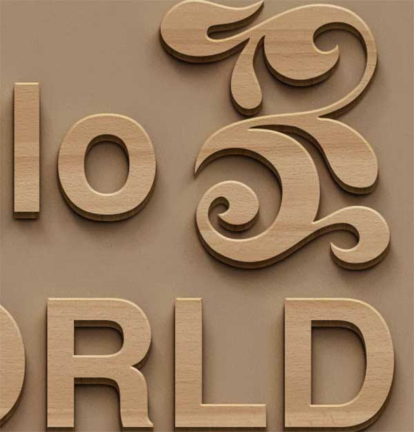 Wood Style Wall MockUp