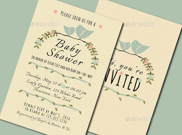 Woodland Baby Shower Invitation Suite