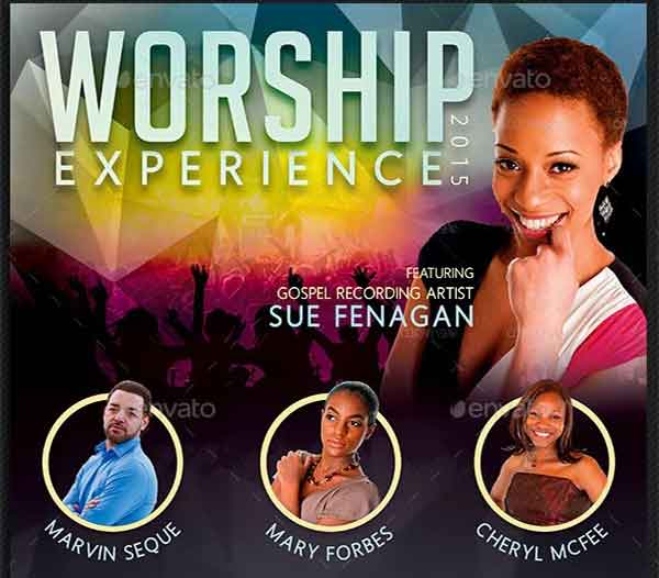Worship Concert Poster Templates
