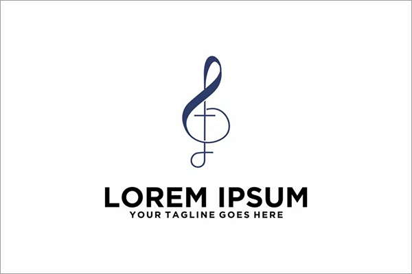 Worship Song christian Logo Design
