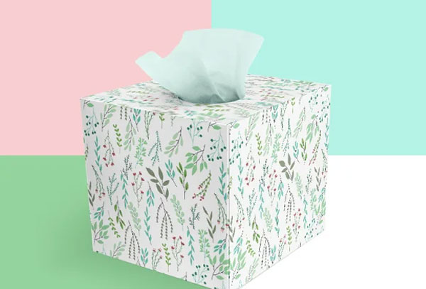 Wrapping Tissue Box Mockups Photoshop Template