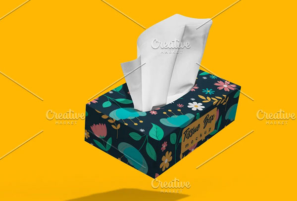 Wrapping Tissue Box PSD Mockup